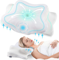 Butterfly White Sleep Cervical Pillow
